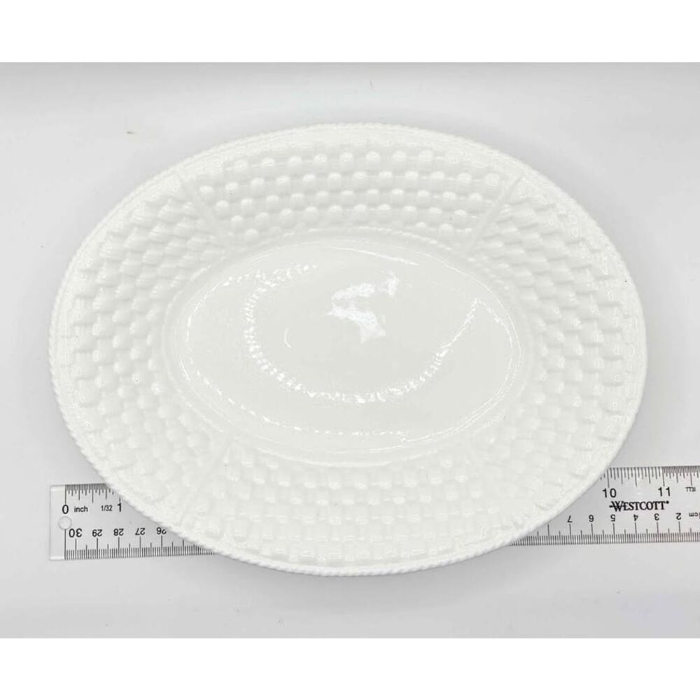 Tiffany & Co "Weave" white oval serving bowl - Made in Ireland - Picture 5 of 5